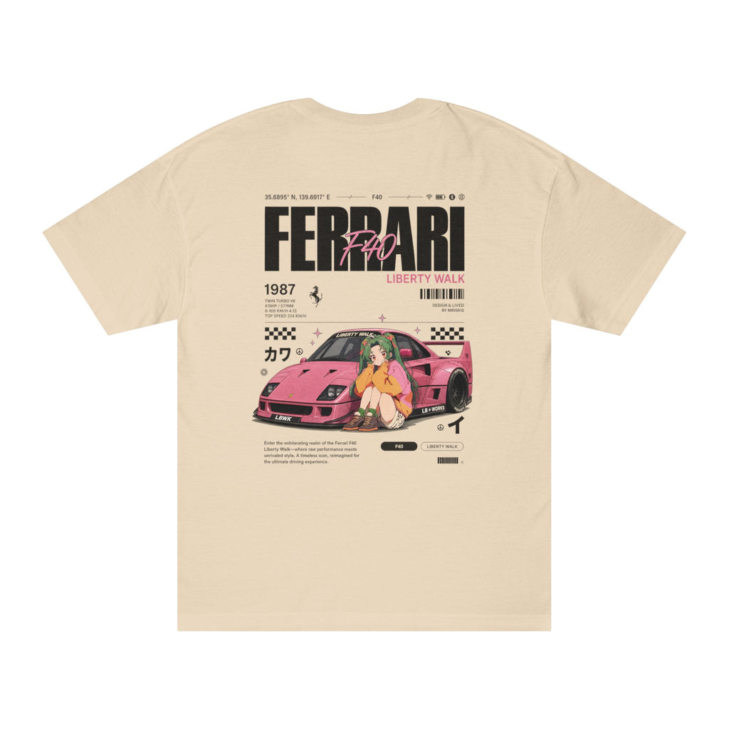 Ferrari F40 Liberty Walk Print Tee